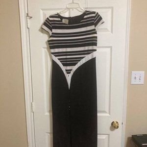 Adorable and Fun Black and White Maxi Summer Dress